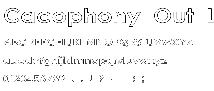 Cacophony Out Loud font